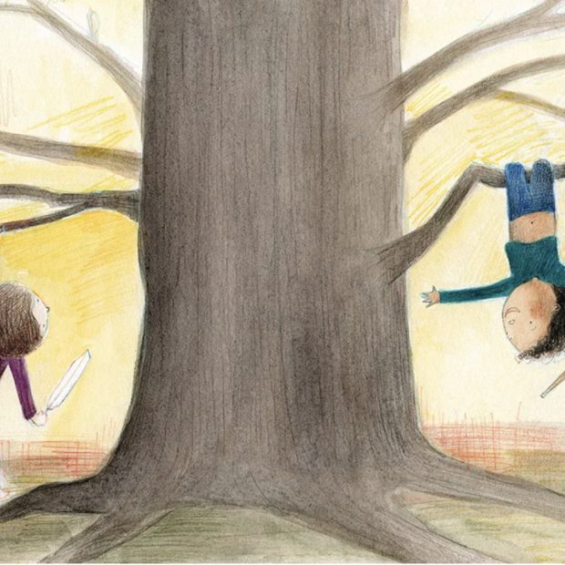 Ilustración de Zooey Abbott para el libro “Finn’s feather” de la australiana Rachel Noble.