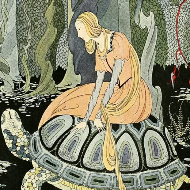 Ilustración de Frances Sterrett para una edición especial de “Old French Fairy Tales” (Cuentos de Hadas franceses), de la escritora Sophie Rostopchine.