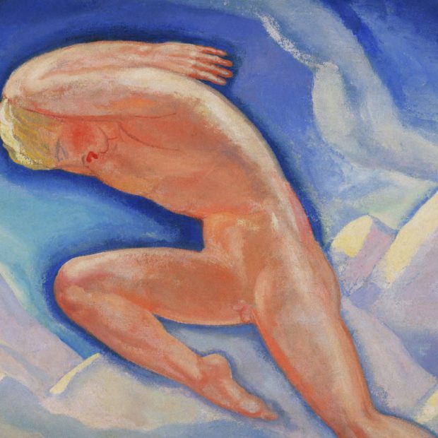 Ilustración titulada “North Wind” (Viento del Norte), de Rockwell Kent, 1919.